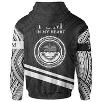 Federated States of Micronesia Zip Hoodie In My Heart Style Polynesian Patterns - Polynesian Pride
