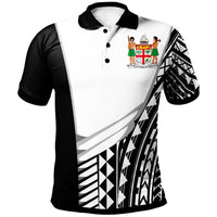 Fiji Custom Polo Shirt Athletes Style Unisex White - Polynesian Pride