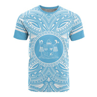 Fiji T Shirt Fijian Coat of Arms Polynesian Flag Color Unisex Blue - Polynesian Pride