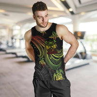 Fiji Custom Personalised Men's Tank Top - Reggae Turtle - Polynesian Pride