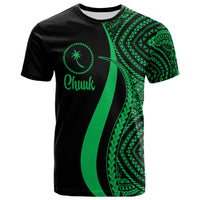 Chuuk T Shirt Green Micronesian Tentacle Tribal Pattern Unisex Green - Polynesian Pride