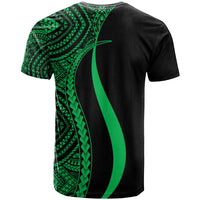 Micronesia T Shirt Green Micronesian Tentacle Tribal Pattern - Polynesian Pride