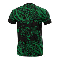 Hawaii All Over T Shirt Polynesian Green Sea Turtle Tattoo - Polynesian Pride