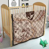 Guam Premium Quilt - Hibiscus Flowers Vintage Style - Polynesian Pride