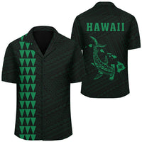 Kakau Polynesian Hammerhead Shark Map Hawaii Shirt - Green Unisex Green - Polynesian Pride