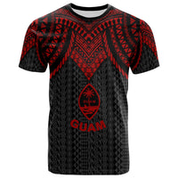 Guam T Shirt Polynesian Armor Style Red Unisex Red - Polynesian Pride
