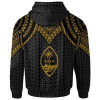 Guam Hoodie Polynesian Armor Style Gold - Polynesian Pride