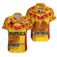 Papua New Guinea Rugby Matching Dress and Hawaiian Shirt PNG Kumuls Bird Of Paradise Yellow LT14 - Polynesian Pride