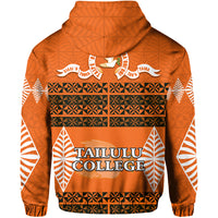 Tailulu College Zip Hoodie Tonga Pattern LT13 - Polynesian Pride