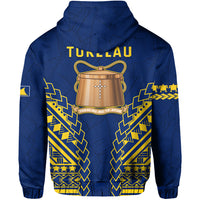 Tokelau Zip Hoodie Coconut Palm Leaf LT13 - Polynesian Pride