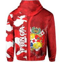 Tonga Unique Hoodie Camouflage with Tongan Pattern LT13 - Polynesian Pride