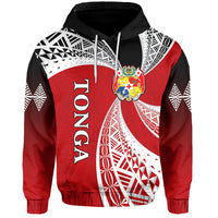Tonga Distinctive Hoodie Tongan Tapa Pattern LT13 Unisex Red - Polynesian Pride