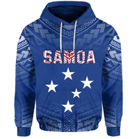 Custom Samoa Hoodie Simple Polynesian Custom Text and Number LT13 - Polynesian Pride