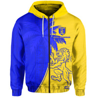 Suva Grammar Simple Zip Hoodie Fiji School LT13 Zip Hoodie Blue - Polynesian Pride
