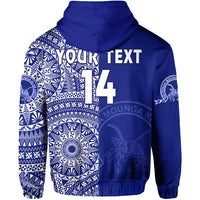 (Custom Text and Number) Queen Salote Tonga College Hoodie Class of Year Tongan Ngatu Pattern LT14 - Polynesian Pride