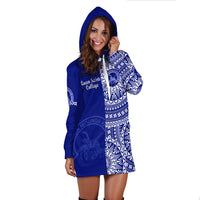 (Custom Personalised) Queen Salote Tonga College Hoodie Dress Tongan Ngatu Pattern LT14 - Polynesian Pride