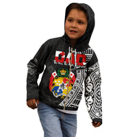 Tonga Hoodie KID Happy Tongan Fathers Day LT13 Zip Hoodie Black - Polynesian Pride