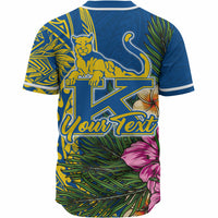 Hawaii Custom Personalised Baseball Shirt - Henry J. Kaiser High School Hawaiian Flowers Wing Patterns LT10 - Polynesian Pride