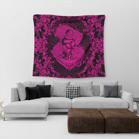 Hawaii Anchor Hibiscus Flower Vintage Tapestry - AH - Pink - Polynesian Pride