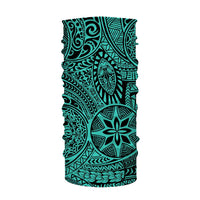 Hawaii Bandana Polynesian Hawaiian Style Tribal Tattoo Turquoise One Size Turquoise - Polynesian Pride