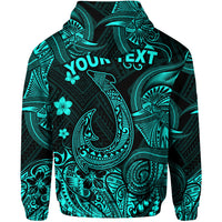 Custom Hawaii Fish Hook Polynesian Hoodie Unique Style Turquoise LT8 - Polynesian Pride