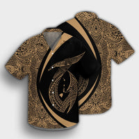 Hawaii Fish Hook Polynesian Hawaiian Shirt - Circle Style Gold - AH - Polynesian Pride