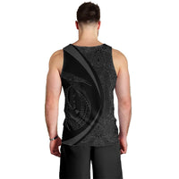Hawaii Fish Hook Polynesian Tank Top - Circle Style Gray - AH - Polynesian Pride