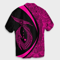 Hawaii Fish Hook Polynesian Hawaiian Shirt - Circle Style Pink - AH - Polynesian Pride