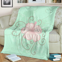 Hawaii Hibiscus Pastel Premium Blankets - AH - Polynesian Pride