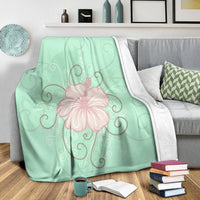 Hawaii Hibiscus Pastel Premium Blankets - AH - Polynesian Pride
