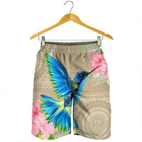 Hawaii Humming Bird Hibiscus Polynesian Men's Shorts - AH - Polynesian Pride