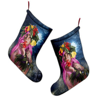 Hawaii Kanaka Colorful Hula Girl Christmas Stocking - Dinh Style - Polynesian Pride