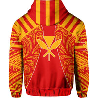 Hawaii Kanaka Football Jersey Polynesian Hoodie Royal Victor Style - Polynesian Pride