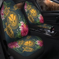 Hawaii Kanaka Turtle Hibiscus Plumerian Polynesia Car Seat Covers - Alena Style - AH - Polynesian Pride