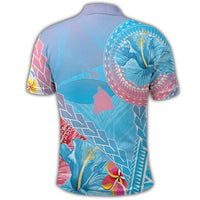 Hawaii Map Sweet Dream Kanaka Polynesian Hibiscus Polo Shirt - Polynesian Pride