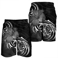 Hawaii Map Turtle Hibiscus Divise Polynesian Men's Shorts - AH - Polynesian Pride
