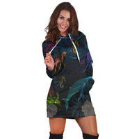 Hawaii Marine Life Sea Hoodie Dress - AH - Polynesian Pride
