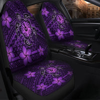 Hawaii Mix Polynesian Turtle Plumeria Car Seat Covers - AH - Nick Style - Purple - Polynesian Pride