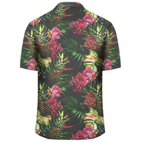 Hawaii Palm Leaves Pineapples Jungle Leaf Hawaiian Shirt - Polynesian Pride