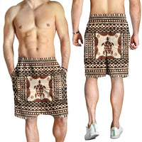 Hawaii Pattern Simple Turtle Men's Shorts - AH - Polynesian Pride