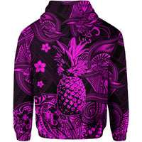 Hawaii Pineapple Polynesian Zip Hoodie Unique Style Pink LT8 - Polynesian Pride