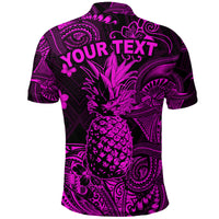 Custom Hawaii Pineapple Polynesian Polo Shirt Unique Style Pink LT8 - Polynesian Pride