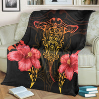 Hawaii Polynesian Hibiscus Animal Premium Blankets - AH - Polynesian Pride
