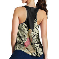 Hawaii Polynesian Hula Girl Wearing Plumeria Racerback Tank - AH - Polynesian Pride