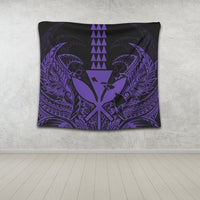 Hawaii Polynesian Kanaka Kakau Tapestry - Alan Style Purple - AH - Polynesian Pride