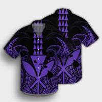 Hawaii Polynesian Kanaka Kakau Hawaiian Shirt - Alan Style Purple - AH - Polynesian Pride
