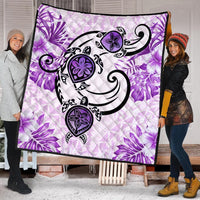 Hawaii Polynesian Plumeria Hibiscus Turtle Premium Quilts - AH - Jack Style - Pink - Polynesian Pride