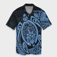 Hawaii Polynesian Turtle Hawaiian Shirt - Pastel - AH Unisex Black - Polynesian Pride