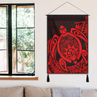 Hawaii Polynesian Turtle Hanging Poster - Red - AH - Polynesian Pride