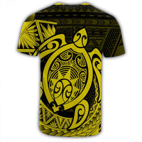 Hawaii Polynesian Turtle T Shirt Yellow - Polynesian Pride